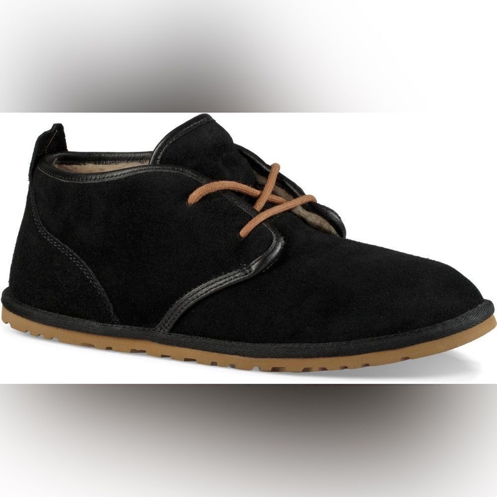 Men’s Ugg Maksim Black Suede Lace Up Boot Shoe Size 18